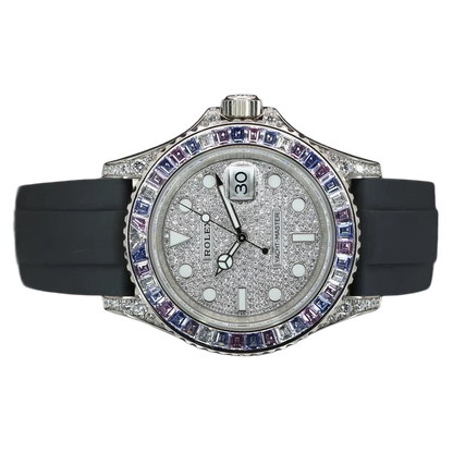 Yacht-Master Cotton Candy 40mm Paved Diamonds White Gold Oysterflex 126679SABR