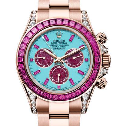 Cosmograph Daytona 'Summer' Everose Gold Pink Sapphires Benzel Ref.126595 SARO