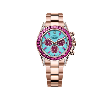 Cosmograph Daytona 'Summer' Everose Gold Pink Sapphires Benzel Ref.126595 SARO