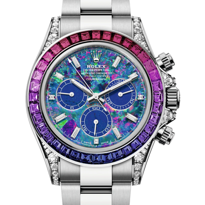 Cosmograph Daytona 'Winter' Opal Dial Sapphires Benzel White Gold Ref.126596 SABV