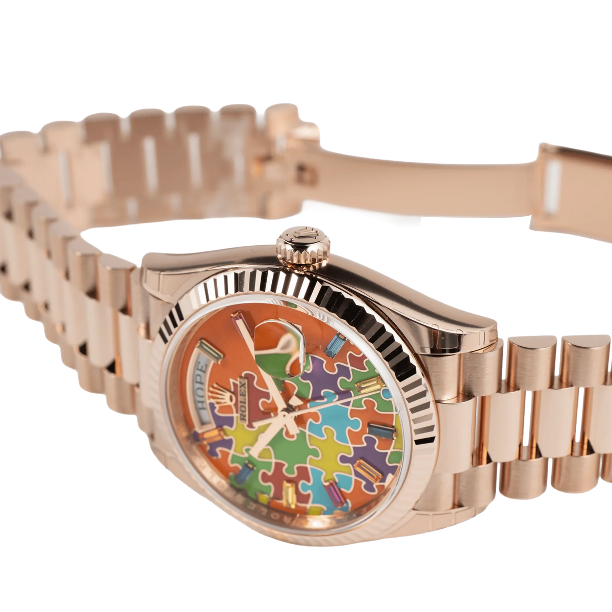 Day-Date 36 128235 'Emoji Puzzle' Rose Gold
