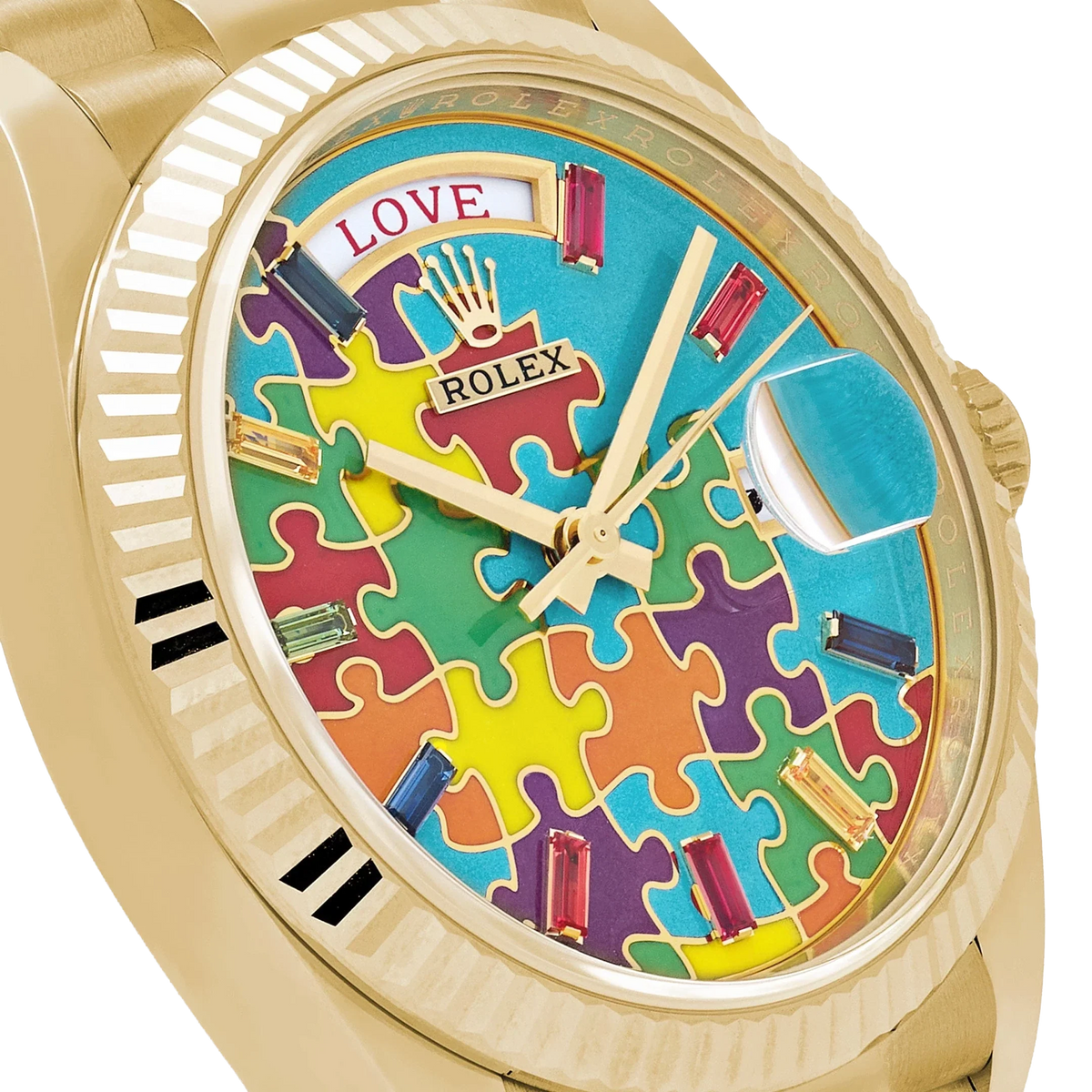 Day-Date 36 128238 'Emoji Puzzle' Yellow Gold