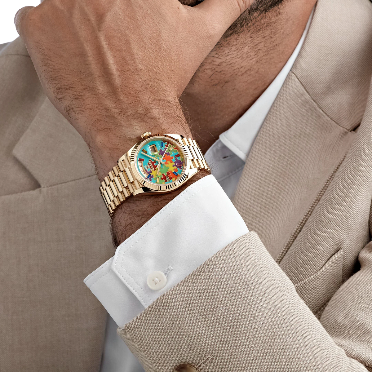 Day-Date 36 128238 'Emoji Puzzle' Yellow Gold