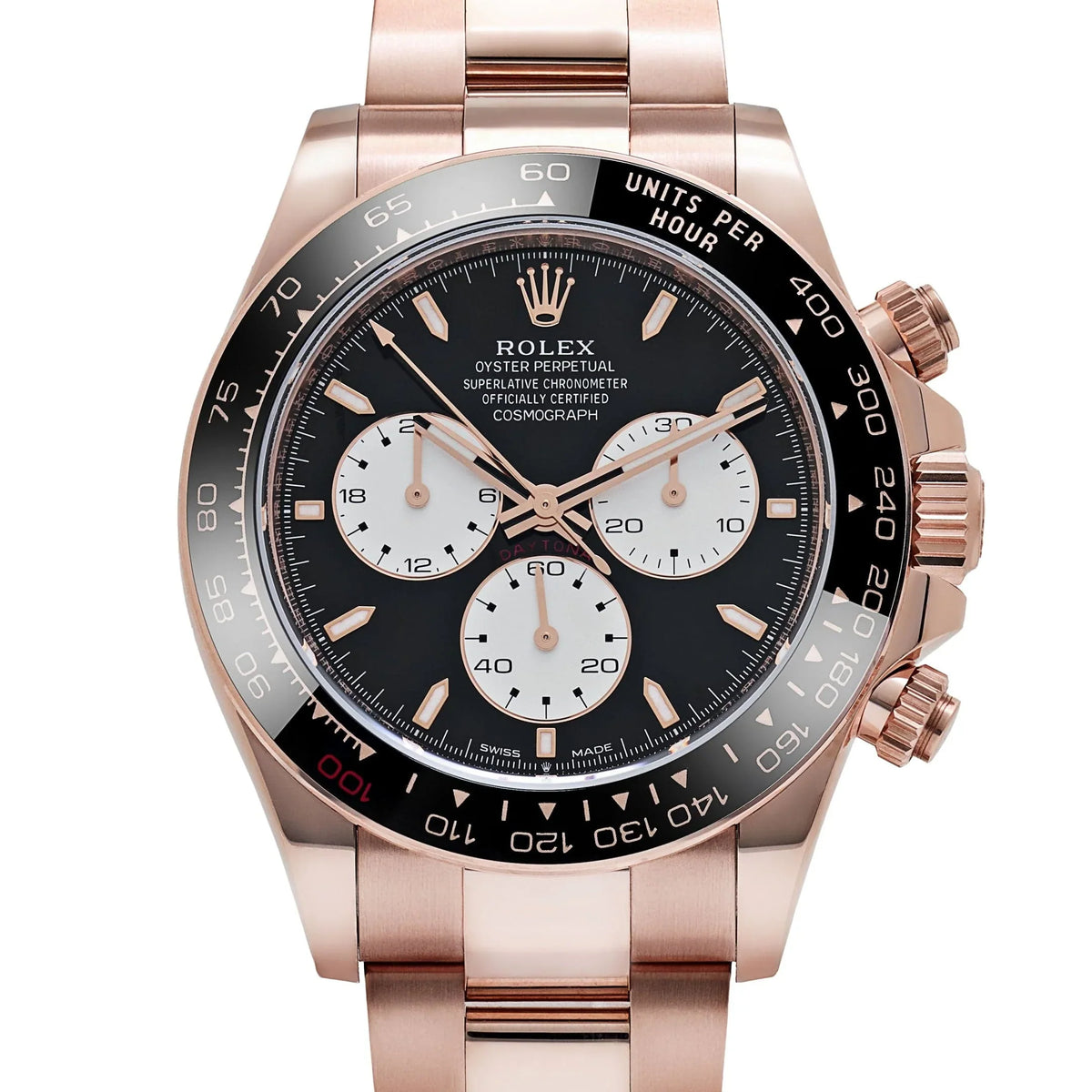 Rolex Daytona 40mm Le Mans Rose Gold Bright Black Dial (2025) 126525LN