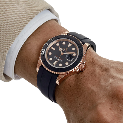 Yacht-Master 40 116655 Rose Gold Black Dial