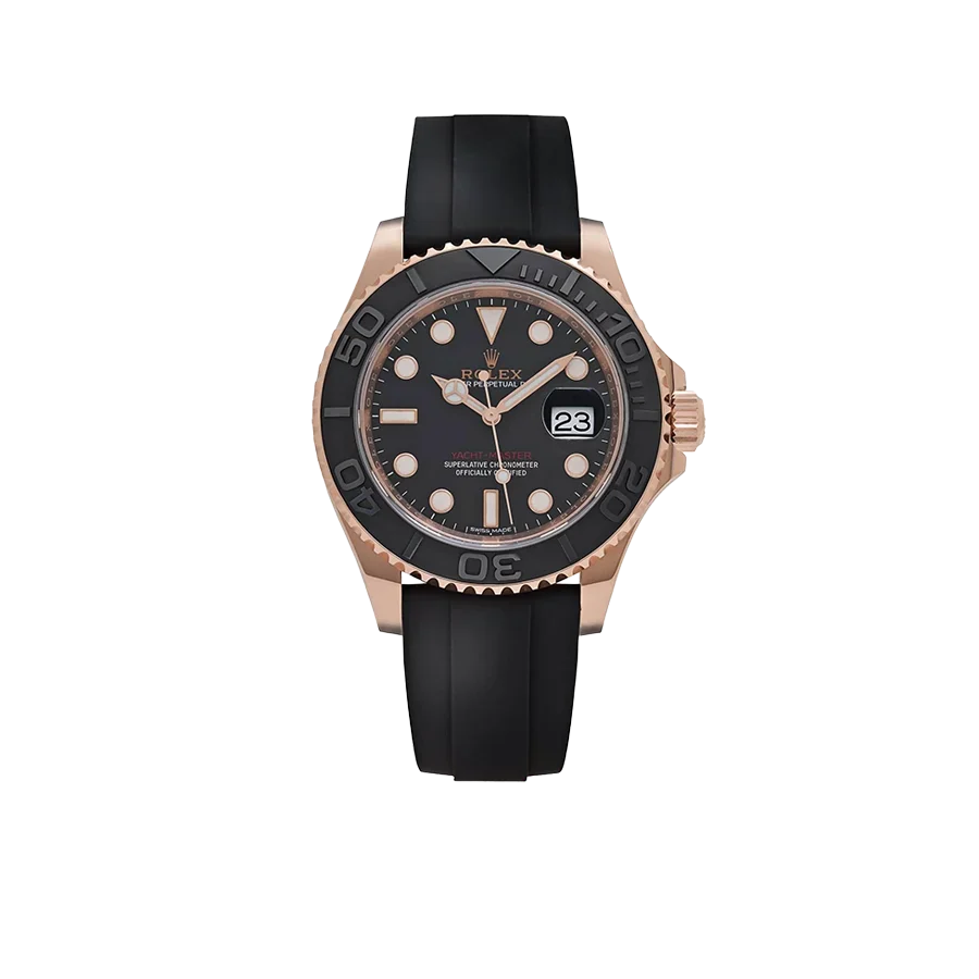 Yacht-Master 40 116655 Rose Gold Black Dial