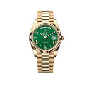 Rolex Day-Date 40mm Green Roman Yellow Gold 228238